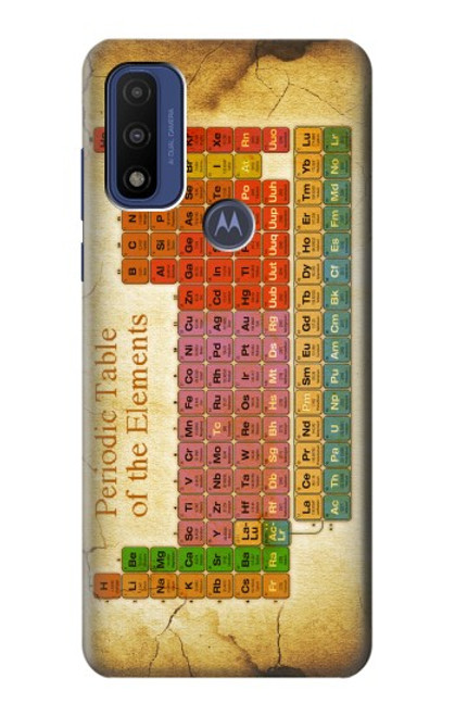 W2934 Vintage Periodic Table of Elements Hard Case and Leather Flip Case For Motorola G Pure