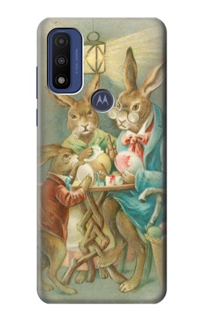 W3164 Easter Rabbit Family Hard Case and Leather Flip Case For Motorola G Pure