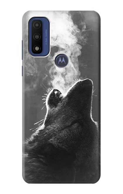 W3505 Wolf Howling Hard Case and Leather Flip Case For Motorola G Pure