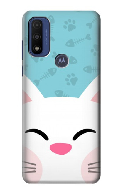 W3542 Cute Cat Cartoon Hard Case and Leather Flip Case For Motorola G Pure