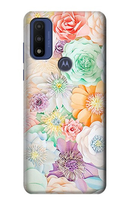 W3705 Pastel Floral Flower Hard Case and Leather Flip Case For Motorola G Pure