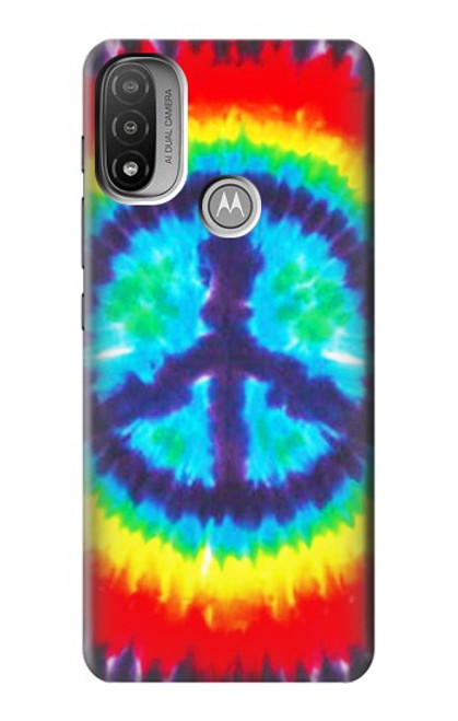 W1870 Tie Dye Peace Hard Case and Leather Flip Case For Motorola Moto E20,E30,E40