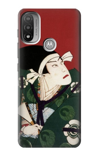 W2498 Japan Art Toyohara Kunichika Hard Case and Leather Flip Case For Motorola Moto E20,E30,E40