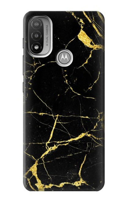 W2896 Gold Marble Graphic Printed Hard Case and Leather Flip Case For Motorola Moto E20,E30,E40