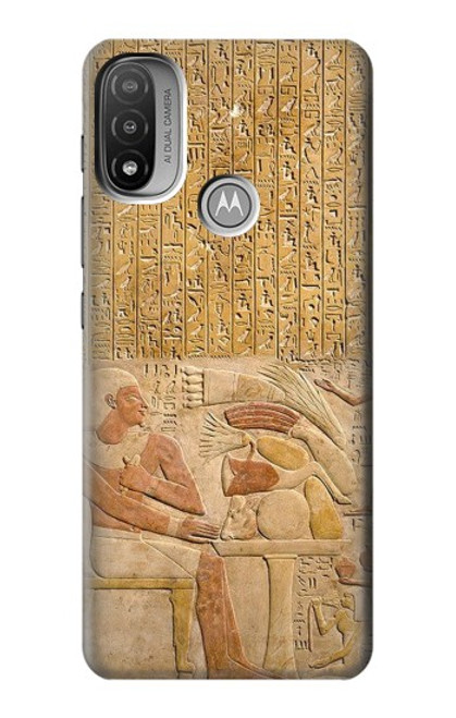 W3398 Egypt Stela Mentuhotep Hard Case and Leather Flip Case For Motorola Moto E20,E30,E40