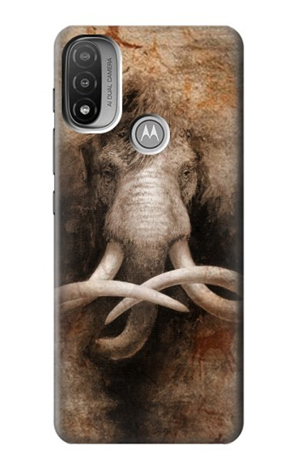 W3427 Mammoth Ancient Cave Art Hard Case and Leather Flip Case For Motorola Moto E20,E30,E40