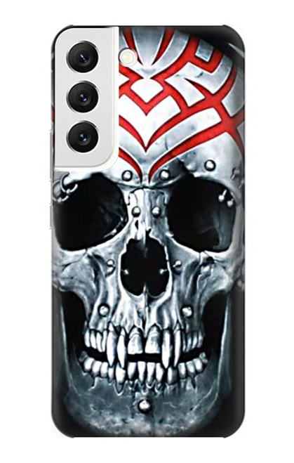 W0223 Vampire Skull Tattoo Hard Case and Leather Flip Case For Samsung Galaxy S22