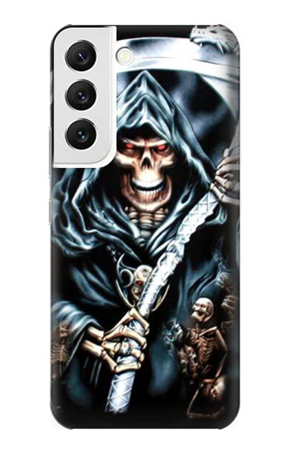 W0295 Grim Reaper Hard Case and Leather Flip Case For Samsung Galaxy S22