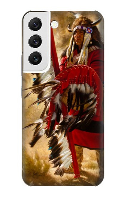 W0817 Red Indian Hard Case and Leather Flip Case For Samsung Galaxy S22