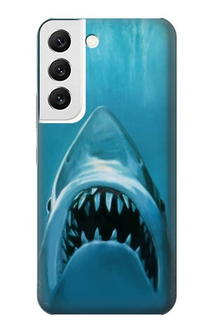 W0830 White Shark Hard Case and Leather Flip Case For Samsung Galaxy S22