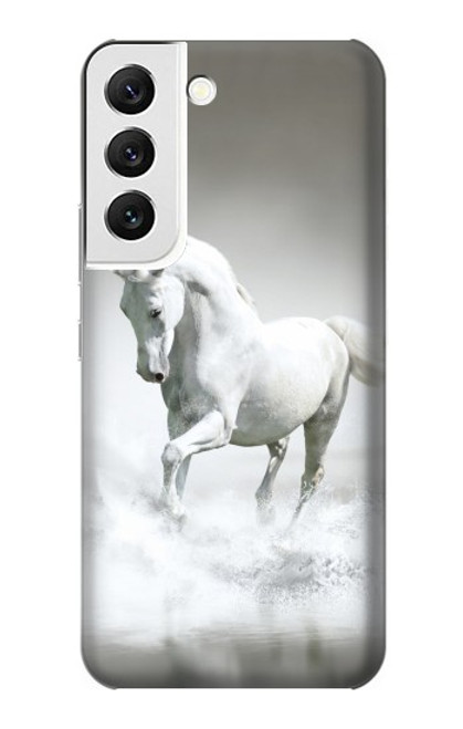 W0932 White Horse Hard Case and Leather Flip Case For Samsung Galaxy S22