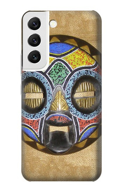 W0965 African Baluba Mask Hard Case and Leather Flip Case For Samsung Galaxy S22