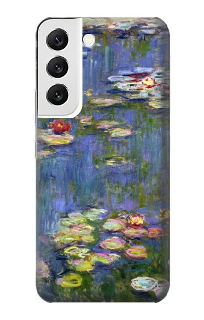 W0997 Claude Monet Water Lilies Hard Case and Leather Flip Case For Samsung Galaxy S22