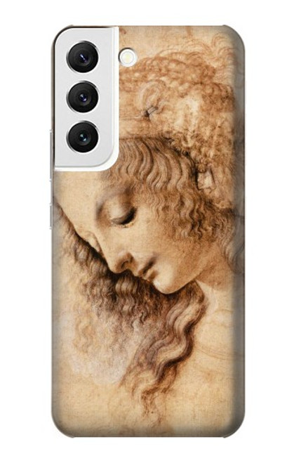 W1045 Leonardo da Vinci Woman's Head Hard Case and Leather Flip Case For Samsung Galaxy S22