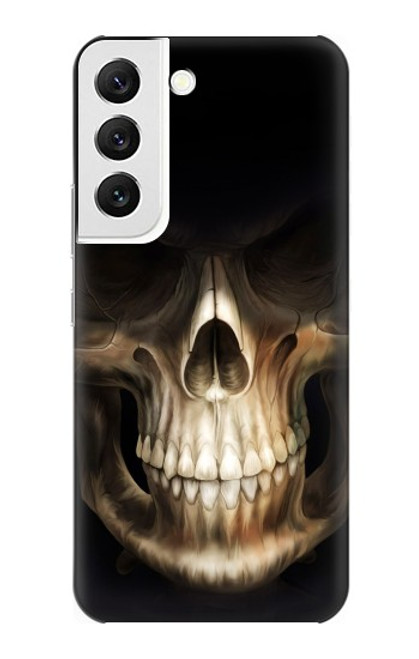 W1107 Skull Face Grim Reaper Hard Case and Leather Flip Case For Samsung Galaxy S22