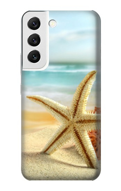 W1117 Starfish on the Beach Hard Case and Leather Flip Case For Samsung Galaxy S22