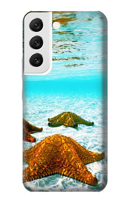 W1679 Starfish Sea Beach Hard Case and Leather Flip Case For Samsung Galaxy S22