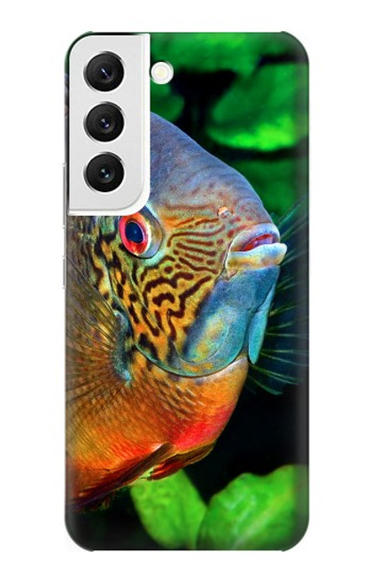 W1812 Cichlid Fish Hard Case and Leather Flip Case For Samsung Galaxy S22