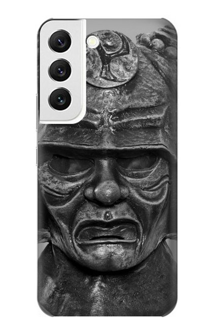 W1827 Japan Samurai Helmet Hard Case and Leather Flip Case For Samsung Galaxy S22