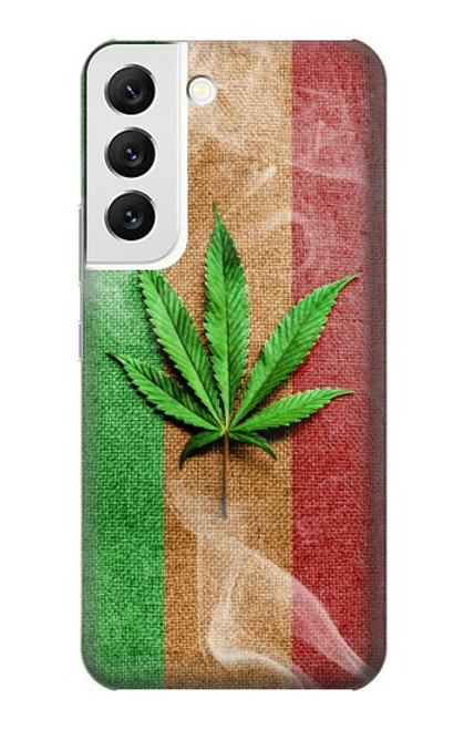 W2109 Marijuana Rasta Flag Hard Case and Leather Flip Case For Samsung Galaxy S22