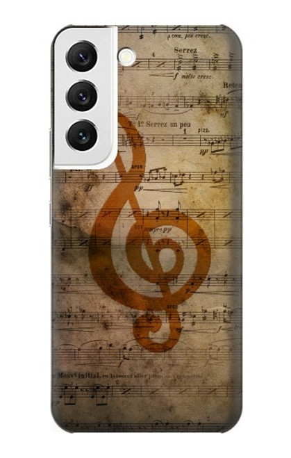 W2368 Sheet Music Notes Hard Case and Leather Flip Case For Samsung Galaxy S22