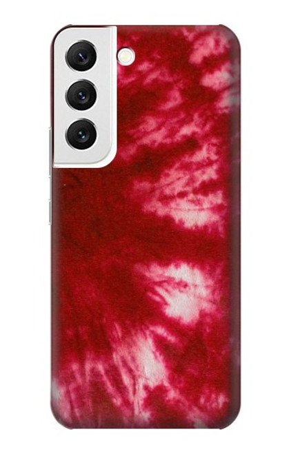 W2480 Tie Dye Red Hard Case and Leather Flip Case For Samsung Galaxy S22