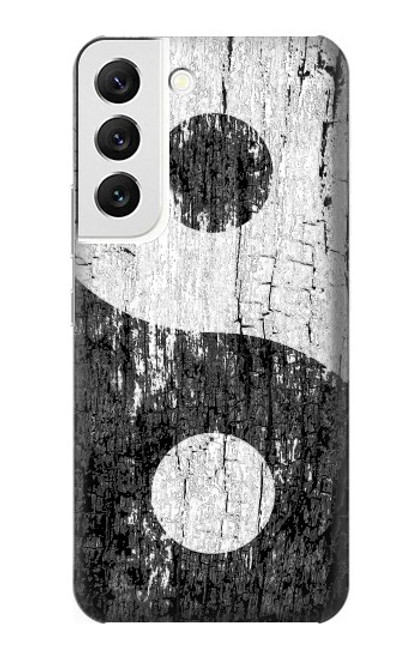 W2489 Yin Yang Wood Graphic Printed Hard Case and Leather Flip Case For Samsung Galaxy S22