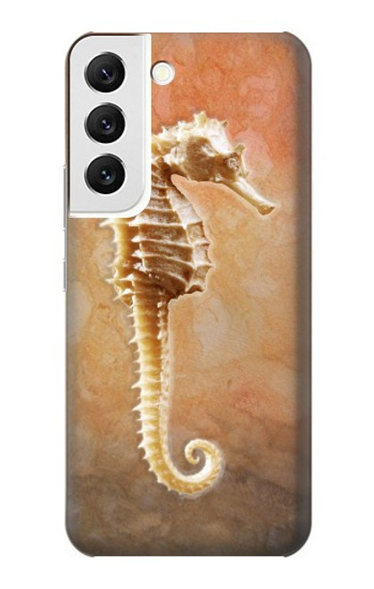 W2674 Seahorse Skeleton Fossil Hard Case and Leather Flip Case For Samsung Galaxy S22