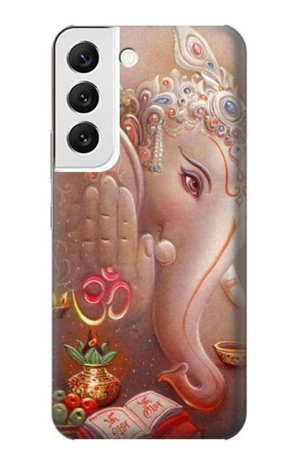 W2678 Hindu God Ganesha Lord of Success Hard Case and Leather Flip Case For Samsung Galaxy S22