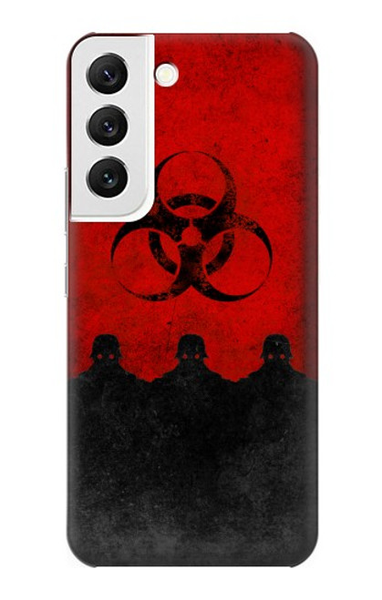 W2917 Biohazards Virus Red Alert Hard Case and Leather Flip Case For Samsung Galaxy S22