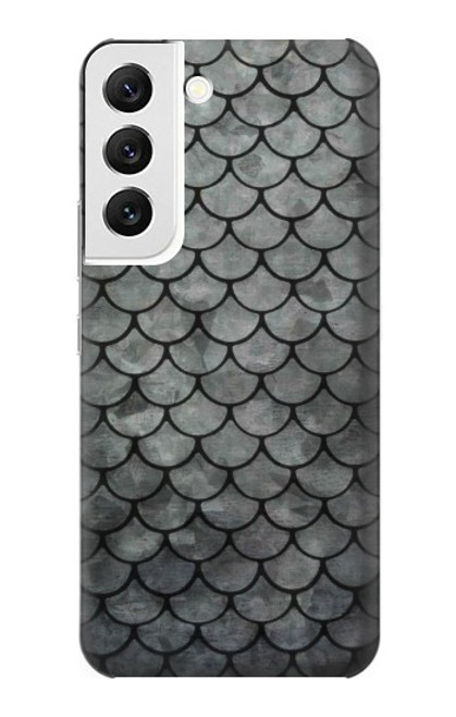 W2950 Silver Fish Scale Hard Case and Leather Flip Case For Samsung Galaxy S22