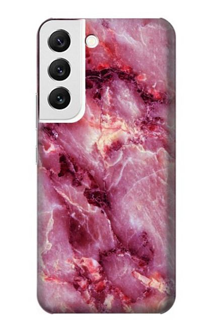 W3052 Pink Marble Graphic Printed Hard Case and Leather Flip Case For Samsung Galaxy S22