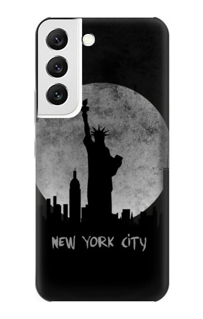 W3097 New York City Hard Case and Leather Flip Case For Samsung Galaxy S22