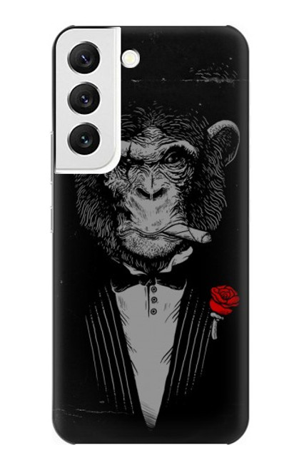 W3167 Funny Monkey God Father Hard Case and Leather Flip Case For Samsung Galaxy S22