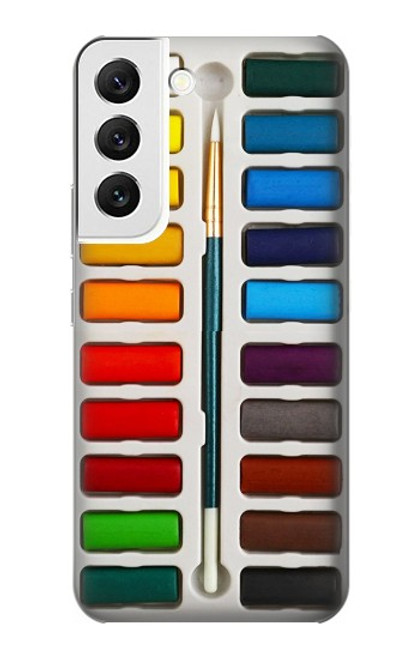 W3243 Watercolor Paint Set Hard Case and Leather Flip Case For Samsung Galaxy S22