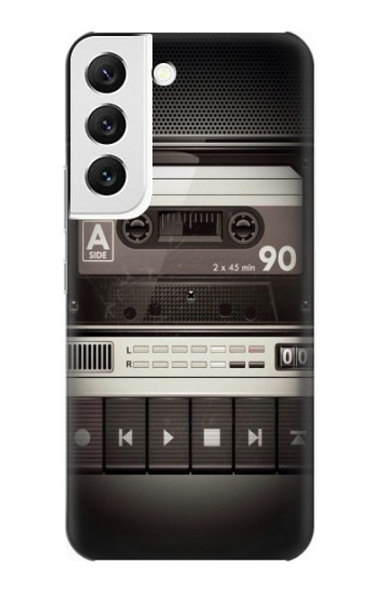 W3501 Vintage Cassette Player Hard Case and Leather Flip Case For Samsung Galaxy S22