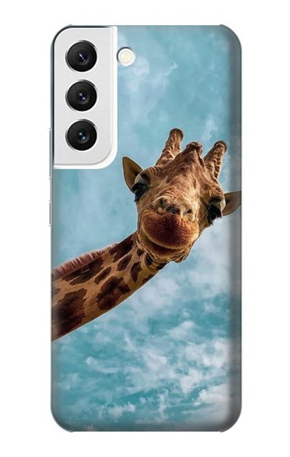 W3680 Cute Smile Giraffe Hard Case and Leather Flip Case For Samsung Galaxy S22