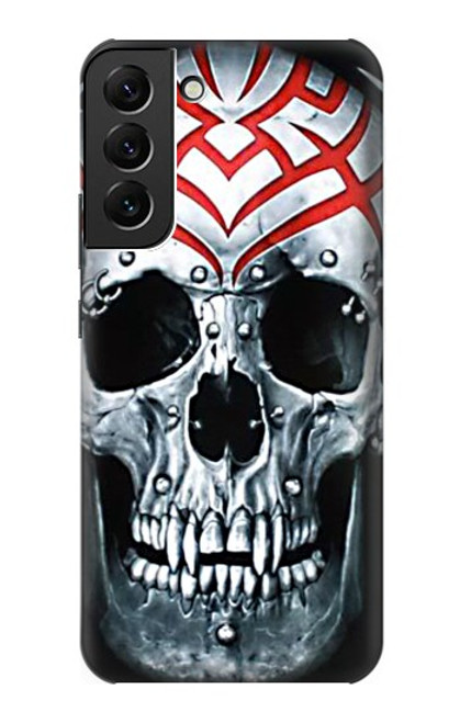 W0223 Vampire Skull Tattoo Hard Case and Leather Flip Case For Samsung Galaxy S22 Plus