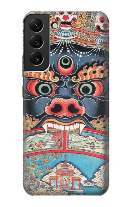 W0572 Tibet Art Hard Case and Leather Flip Case For Samsung Galaxy S22 Plus