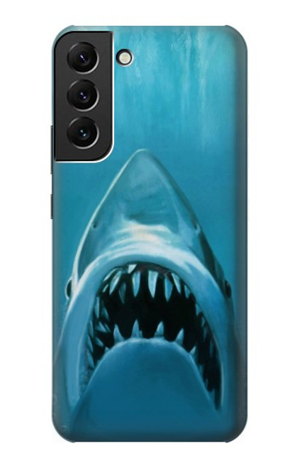 W0830 White Shark Hard Case and Leather Flip Case For Samsung Galaxy S22 Plus