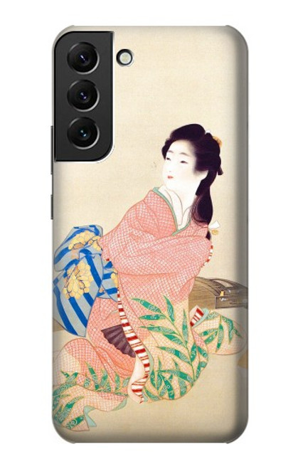 W0889 Japan Art Kimono Hard Case and Leather Flip Case For Samsung Galaxy S22 Plus