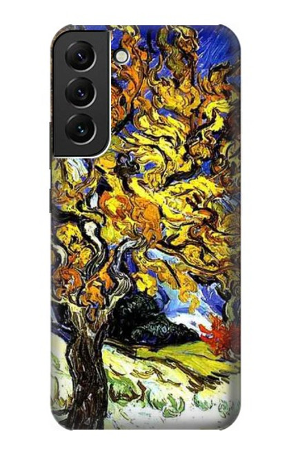 W0902 Mulberry Tree Van Gogh Hard Case and Leather Flip Case For Samsung Galaxy S22 Plus