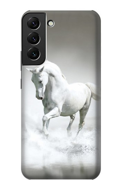 W0932 White Horse Hard Case and Leather Flip Case For Samsung Galaxy S22 Plus