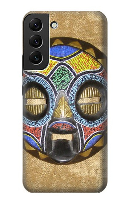 W0965 African Baluba Mask Hard Case and Leather Flip Case For Samsung Galaxy S22 Plus