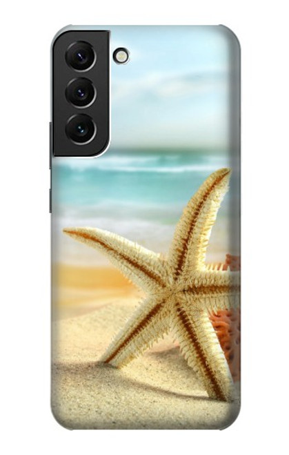 W1117 Starfish on the Beach Hard Case and Leather Flip Case For Samsung Galaxy S22 Plus