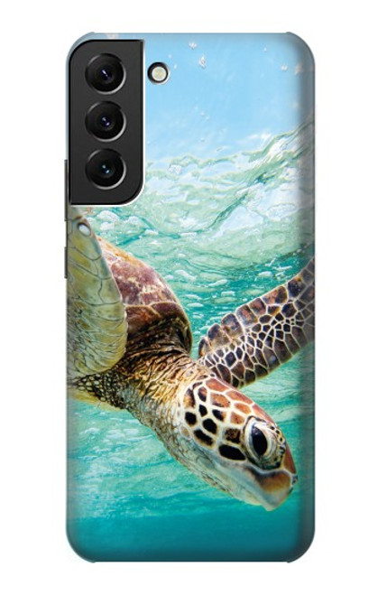 W1377 Ocean Sea Turtle Hard Case and Leather Flip Case For Samsung Galaxy S22 Plus