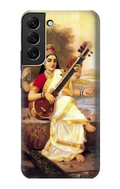 W1420 Saraswati Hindu Goddess Hard Case and Leather Flip Case For Samsung Galaxy S22 Plus