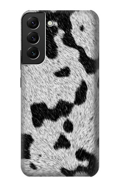 W2170 Cow Fur Texture Graphic Printed Hard Case and Leather Flip Case For Samsung Galaxy S22 Plus