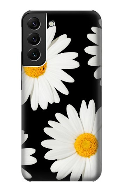 W2477 Daisy flower Hard Case and Leather Flip Case For Samsung Galaxy S22 Plus