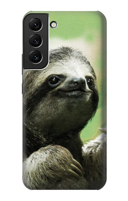 W2708 Smiling Sloth Hard Case and Leather Flip Case For Samsung Galaxy S22 Plus